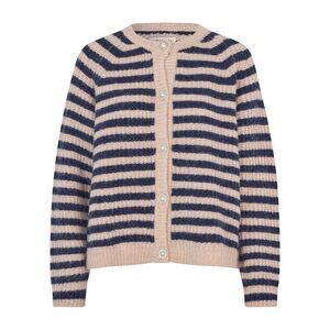 Lollys Laundry Womens/Ladies Striped Cardigan / Dark Blue Melange